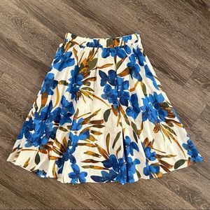 Flint & Moss floral midi skirt